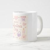 Pastel Valentine's Day Mug  ジャンボコーヒーマグカップ (正面右)