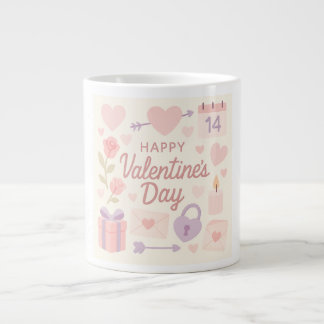 Pastel Valentine's Day Mug  ジャンボコーヒーマグカップ