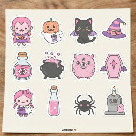 Pastel Vampire And Creepy Friends Stickers シール