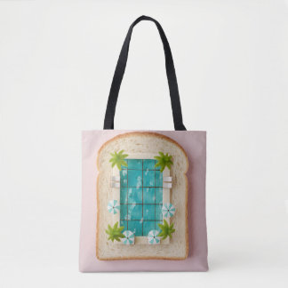 Pastel Vaporwave Pool Toast トートバッグ