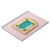 Pastel Vaporwave Pool Toast ノートブック (左側)