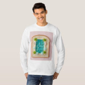 Pastel Vaporwave Pool Toast Tシャツ (正面フル)