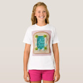 Pastel Vaporwave Pool Toast Tシャツ (正面フル)