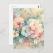 Pastel Vintages Roses ポストカード (正面/裏面)