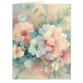 Pastel Vintages Roses Card