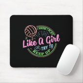 Pastel Volleyball Quote Design For Confident Athle マウスパッド (マウス)