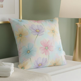 Pastel Watercolor Bloom クッション
