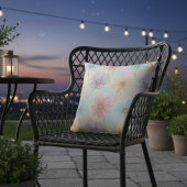 Pastel Watercolor Bloom クッション