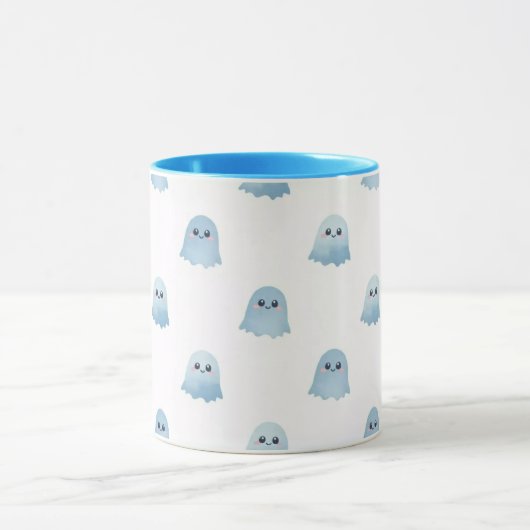 Pastel Watercolor Boo Ghost Combo Mug マグカップ (中央)