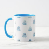 Pastel Watercolor Boo Ghost Combo Mug マグカップ (左)