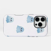 Pastel Watercolor Boo Ghost iPhone Case iPhoneケース (裏面横)
