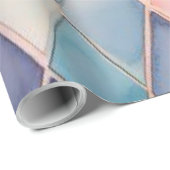 Pastel Watercolor Diamond Harlequin Wrapping Paper ラッピングペーパー (ロールコーナー)