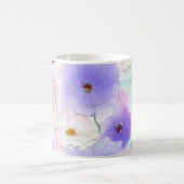 Pastel Watercolor Floral Coffee Mug コーヒーマグカップ (中央)
