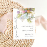 Pastel Watercolor Floral Wedding セーブザデート<br><div class="desc">Elegant floral wedding SAVE THE DATE,  for any assistance regarding design please contact via zazzle</div>