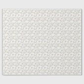 Pastel Watercolor flowers Roll ラッピングペーパー (フラット)