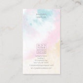 Pastel Watercolor Jewelry Product Backing Cards 名刺 (裏面)
