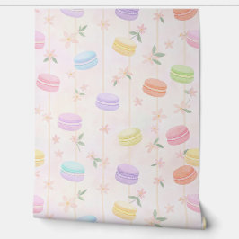 Pastel watercolor macaron pattern 壁紙