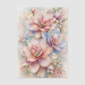 Pastel Watercolor Magnolia Decoupage 薄葉紙 (正面)