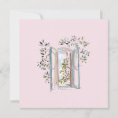 Pastel Watercolor Mediterranean Save The Date (裏面)