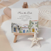 Pastel Watercolor Mediterranean Save The Date