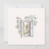 Pastel Watercolor Mediterranean Save The Date (裏面)