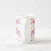 Pastel Watercolour Floral  ボーンチャイナマグカップ (裏面)