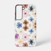 Pastel Watercolour Floral Samsung Galaxyケース (裏面)