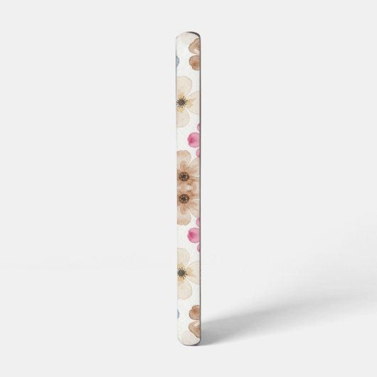 Pastel Watercolour Floral Samsung Galaxyケース (左側面)