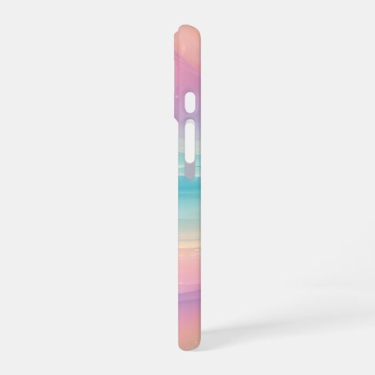 Pastel Wave - Dreamy Gradient Phone Case iPhone 16ケース (左側面)