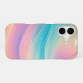 Pastel Wave - Dreamy Gradient Phone Case iPhone 16ケース (裏面横)