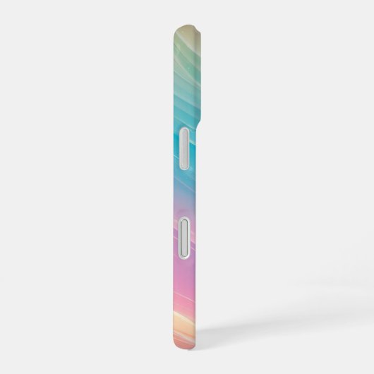 Pastel Wave - Dreamy Gradient Phone Case iPhone 16ケース (右側面)