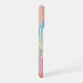 Pastel Waves Dreamy Gradient Art Phone Case iPhone 16ケース (右側面)