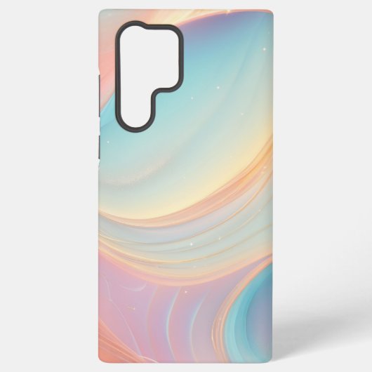 Pastel Waves Dreamy Gradient Art Phone Case Samsung Galaxyケース (裏面)