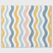 Pastel Wavy Lines  ラッピングペーパー (フラット)