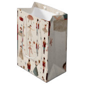 Pastel Whimsical Nutcracker & Princess Gift Bag ミディアムペーパーバッグ (正面アングル)