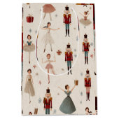 Pastel Whimsical Nutcracker & Princess Gift Bag ミディアムペーパーバッグ (正面)