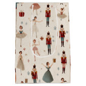 Pastel Whimsical Nutcracker & Princess Gift Bag ミディアムペーパーバッグ (裏面)