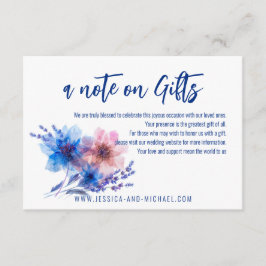 Pastel Whispers Meadows ギフト同封カード エンクロージャーカード