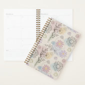 Pastel Wildflower Collage – Chic Floral Geometric  プランナー手帳 (ディスプレー)