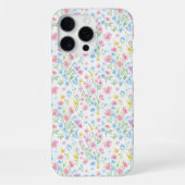 Pastel Wildflower Meadow Pattern iPhoneケース (裏面)