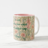Pastel Wildflower Mug with Quote ツートーンマグカップ (正面右)