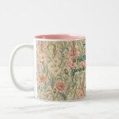 Pastel Wildflower Mug with Quote ツートーンマグカップ (左)