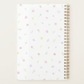 Pastel Wildflower Pink Monogram Planner プランナー手帳 (裏面)