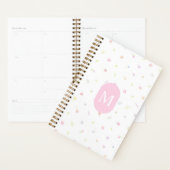 Pastel Wildflower Pink Monogram Planner プランナー手帳 (ディスプレー)