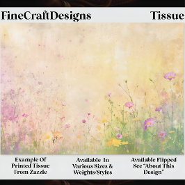 Pastel Wildflower Spring Meadow DZ5R Decoupage  薄葉紙