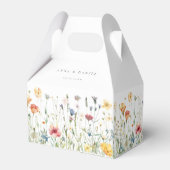 Pastel Wildflower Wedding Favor Boxes フェイバーボックス (裏面サイド)