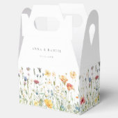 Pastel Wildflower Wedding Favor Boxes フェイバーボックス (オープン)