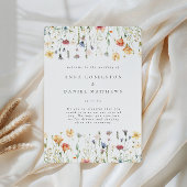 Pastel Wildflower Wedding Program プログラム
