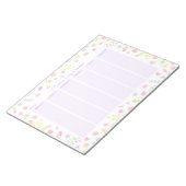 Pastel Wildflower Weekly Planner Notepad in Purple ノートパッド (アングル)