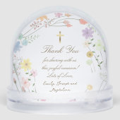 pastel wildflowers Baptism thank you  (裏面)